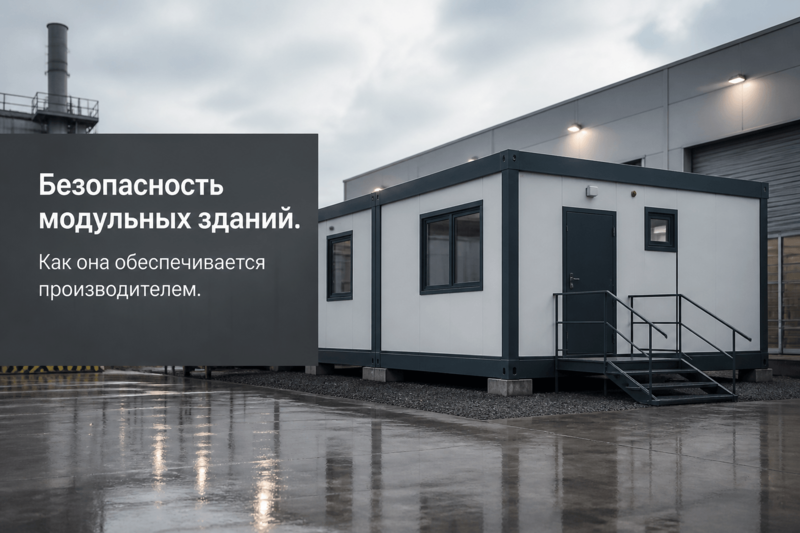 Безопасность модульных зданий. Как она обеспечивается производителем