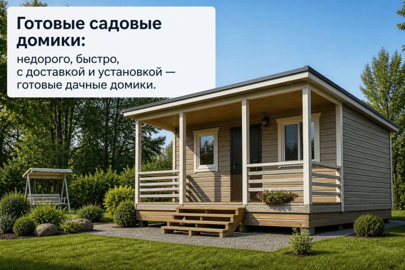 Почему предпочитают готовые дачные домики